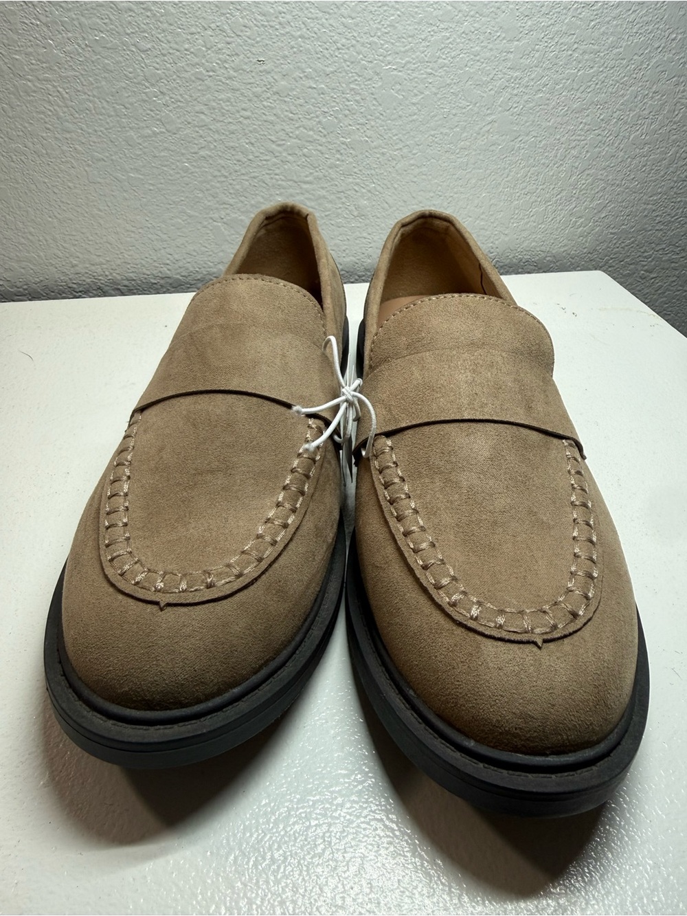 Old Navy Women's Suede Penny Loafers in Tan